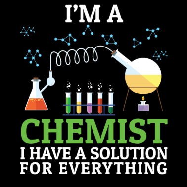 Motiv Chemiker Lösung für alles