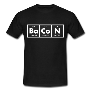 Chemie LK T-Shirt - Lustig Bacon Periodensystem Eier Speck Geschenk