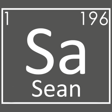 Motiv Sean Name Chemie Elemente Männer Namen