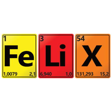 Motiv FELIX - Dein Name im Chemie-Look