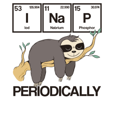 Motiv Periodensystem I Nickerchen Periodisch Sloth Geek