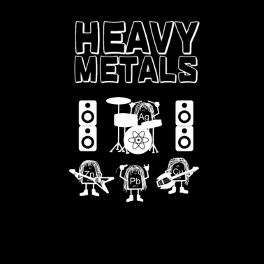 Motiv Heavy Metals, rockende Schwermetalle -Nerd Science