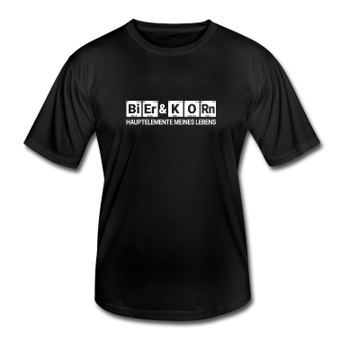 Chemie LK T-Shirt - Periodensystem Bier & Korn Hauptelemente m. Lebens