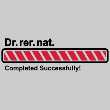Motiv Dr.rer.nat. erfolgreich promoviert Ladebalken