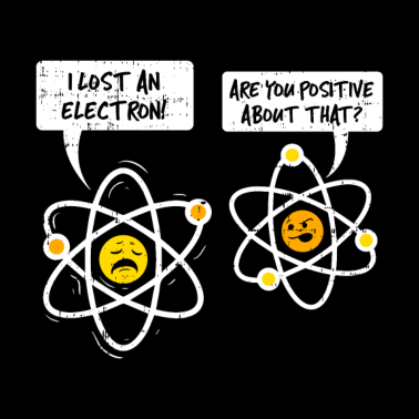 Motiv LUSTIGER ATOM WITZ | WITZIG POSITIV ELEKTRON NERD