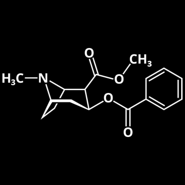 Motiv Kokain Molekül Strukturformel Chemie Drogen Droge