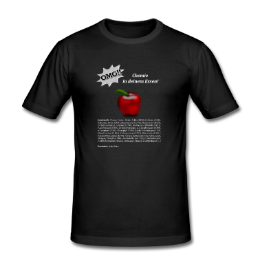 Chemie LK T-Shirt - OMG Chemie in deinem Essen. Apfel. Geschenk. Idee.