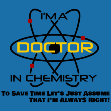 Motiv Doctor Chemie PhD Geschenkidee Abschluss Chemiker