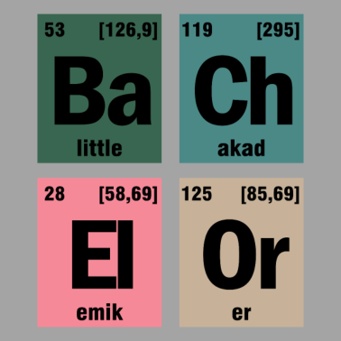 Motiv Bachelor Chemie Periodisch Student Spruch