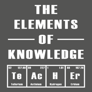 Motiv The elements of knowledge Geschenk Lehrerin Schule