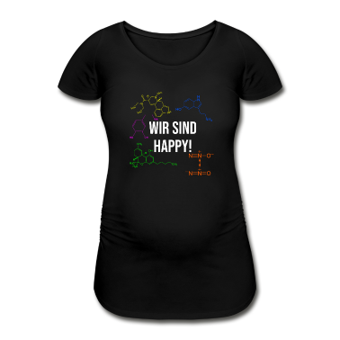 Chemie LK T-Shirt - Wir sind Happy (bunt - Chemie, Strukturformeln)