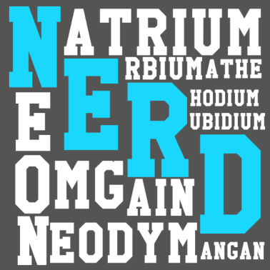 Motiv Nerd Chemie Formel Elemente Geschenk Schule Neon