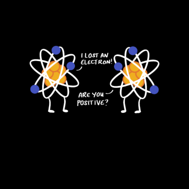 Motiv Electron Positive Lustig Chemiker und Wissenschaft