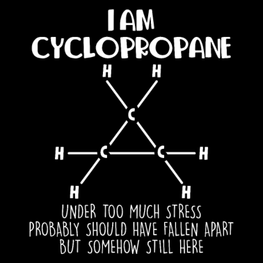Motiv Cyclopropan Chemie Lehrer Student Chemiker Wortspi