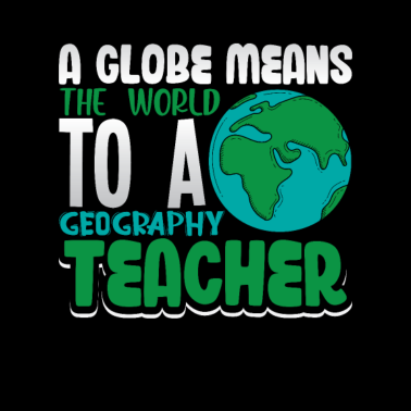 Motiv Ein globus bedeutet die Welt für einen Geo Lehrer