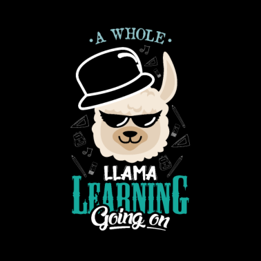 Motiv Ein ganzes lama lernen passiert hier gerade