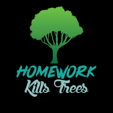 Motiv Hausaufgaben töten Bäume Biologie Schul shirt