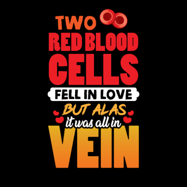 Motiv Rote Blutkörperchen und Zellen fallen in Liebe