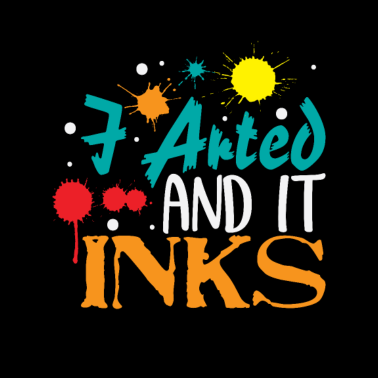 Motiv Ich hab kunst gemacht und jetzt tintet es