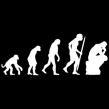 Motiv Evolution der Denker Philosophie Philosoph Lustige