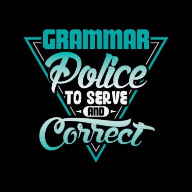Motiv Grammatikpolizei Zu Dienen Und Design Zu