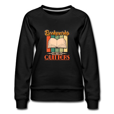 Geschichte LK Pullover - Lesezeichen Sind Für Quitter Witzlesedesign