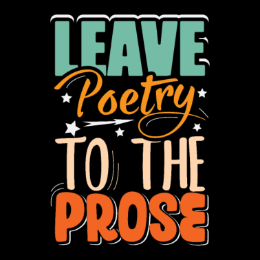 Motiv Überlassen Sie Die Poesie Der Prosa-Grammatik