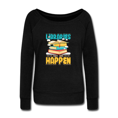 Geschichte LK Pullover - Bibliotheken Machen Shhh Happen Witzlesen