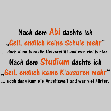 Motiv Nach dem Abi...
