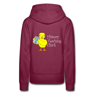 Geschichte LK Hoodie - Geschichte, die Küken-weißen Text unterrichtet