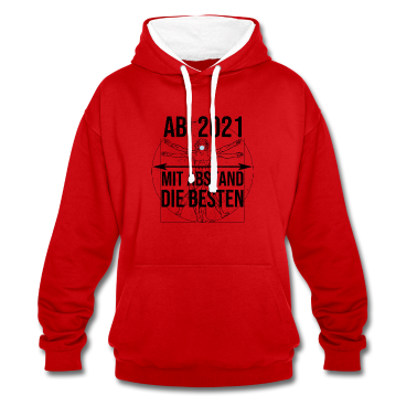 Geschichte LK Hoodie - Abitur Abschluss 2021 Motto Mit Abstand die Besten