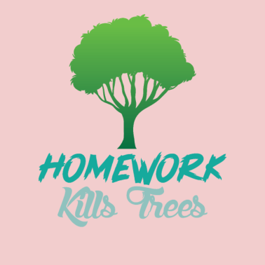 Motiv Hausaufgaben töten Bäume Biologie Schul shirt