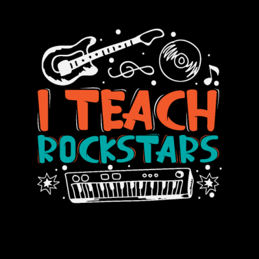 Motiv Ich Unterrichte Rockstars ich bin Musik lehrer