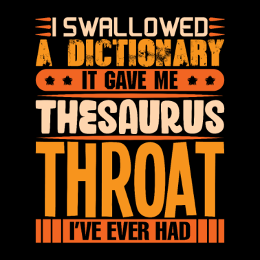 Motiv Schluckte Ein Wörterbuchhemddesign