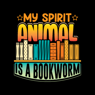 Motiv Mein Geistestier Ist Ein Bücherwurm-Lesedesign