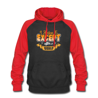 Geschichte LK Hoodie - Ich Vor E Außer Nach C ..weird Schriftlich Design