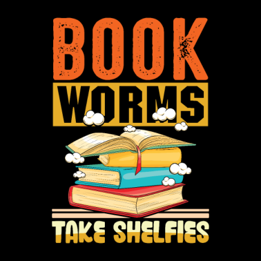 Motiv Buchwürmer Nehmen Selfies Bibliothek Shirt Design