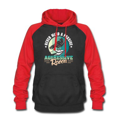 Geschichte LK Hoodie - Egal, Ein Passiv Aggressiver Rabe Lustiges Design