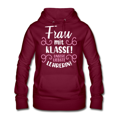 Geschichte LK Hoodie - Beste Lehrerin | Frau mit Klasse süßes Geschenk Sc