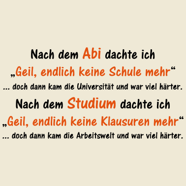 Motiv Nach dem Abi...