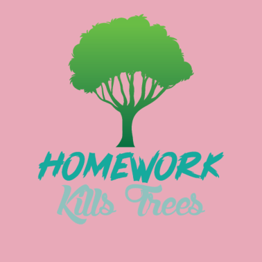 Motiv Hausaufgaben töten Bäume Biologie Schul shirt