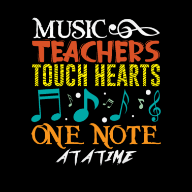 Motiv Musik lehrer berühren Herzen eine Note je sekunde