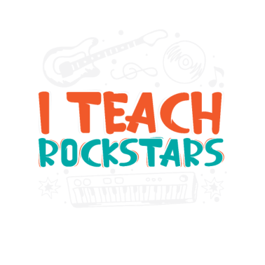 Motiv Ich Unterrichte Rockstars ich bin Musik lehrer