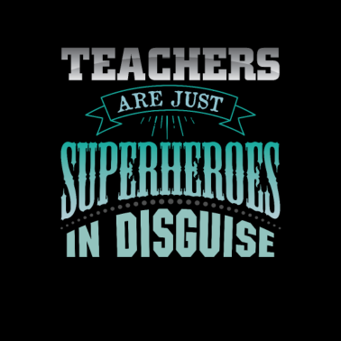 Motiv Lehrer sind superhelden in verkleidung