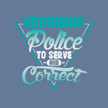 Motiv Grammatikpolizei Zu Dienen Und Design Zu