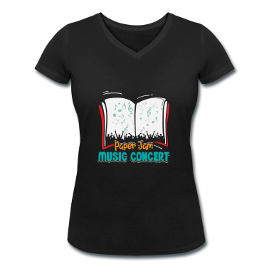 Geschichte LK T-Shirt - Papierstau Musik Condert Bücher Lesen Design