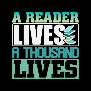 Motiv Ein Leser Lebt Tausend Leben Beim Lesen Von Design