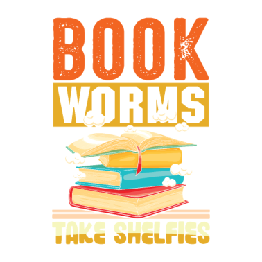 Motiv Buchwürmer Nehmen Selfies Bibliothek Shirt Design