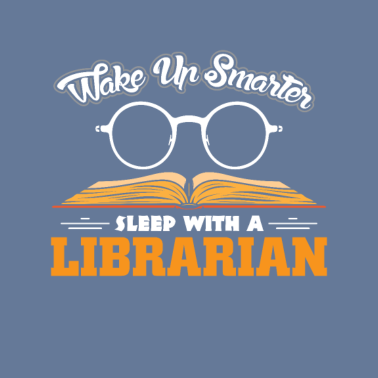 Motiv Wachen Sie Mit Einem Bibliothekar Schlauer Auf