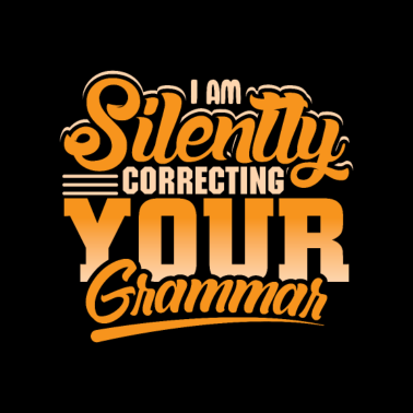 Motiv Ich Korrigiere Still Ihre Grammatik